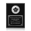 Zapata Plaque - Black/Chrome