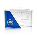 Finley Blue Crescent Crystal Trophy