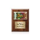 Woodward Full Color Plaque - Walnut/Gold