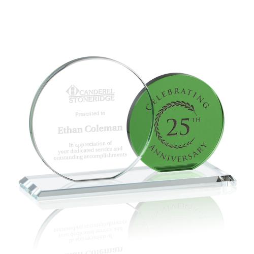 Awards and Plaques - Crystal Trophies - Romero Circle Crystal Trophy