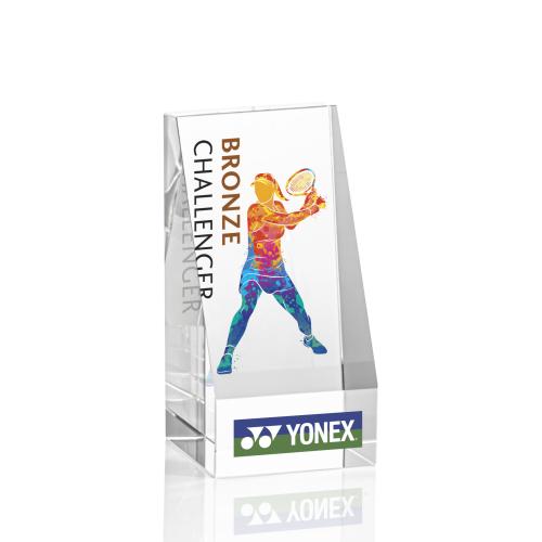 Awards and Plaques - Crystal Trophies - Brien Full Color Towers Crystal Trophy