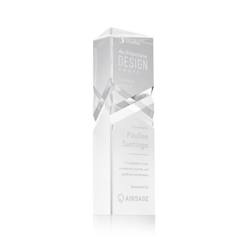 Awards and Plaques - Crystal Trophies - Groves Towers Crystal Trophy
