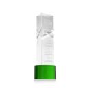 Groves on Round Base Green Towers Crystal Trophy