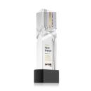 Groves Full Color on Half Round Base Black Towers Crystal Trophy