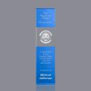 Price Tower 3D Sky Blue Towers Crystal Trophy