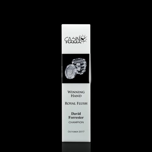 Awards and Plaques - Crystal Trophies - Price Tower 3D Fagan Towers Crystal Trophy