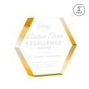 Markville Hexagon Gold Acrylic Trophy