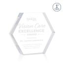 Markville Hexagon Clear Acrylic Trophy