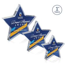 Olsen Star Full Color Dillon Sided Acrylic Trophy - Employee of the Month