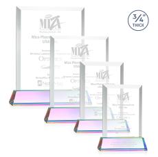 Hinton on Helton Prismatic Rectangle Crystal Trophy - Crystal Trophies