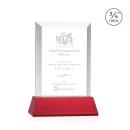 Hinton on Helton Red Rectangle Crystal Trophy