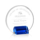Gaston Blue Circle Crystal Trophy
