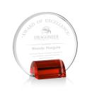 Gaston Red Circle Crystal Trophy