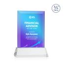 Hinton Full Color on Helton Clear Rectangle Crystal Trophy