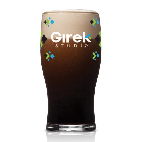 Custom Barware Glasses - Beer Glasses - Elmhurst Beer Glass - Full Color