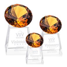 Fortino Amber Crystal Trophy - Crystal Trophies