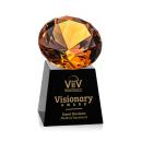 Fortino Black/Amber Crystal Trophy