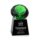 Fortino Black/Emerald Crystal Trophy