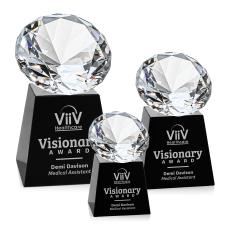 Fortino Black/Diamond Crystal Trophy - Crystal Trophies