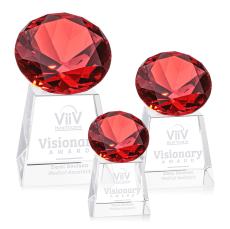 Fortino Ruby Crystal Trophy - Crystal Trophies