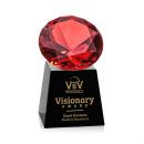 Fortino Black/Ruby Crystal Trophy