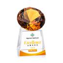 Fortino Full Color Amber Crystal Trophy