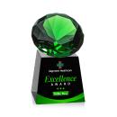 Fortino Full Color Black/Emerald Crystal Trophy