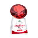 Fortino Full Color Ruby Crystal Trophy