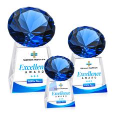 Fortino Full Color Sapphire Crystal Trophy - Crystal Trophies