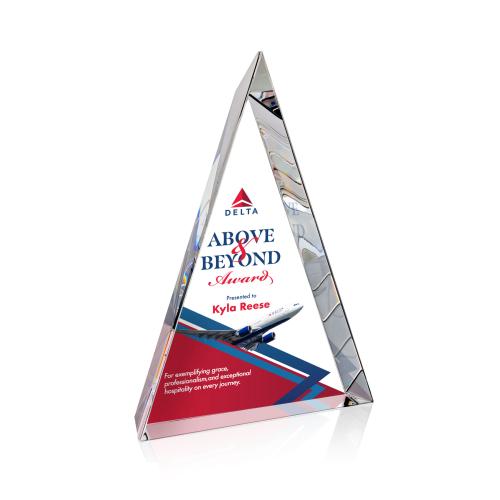 Awards and Plaques - Crystal Trophies - Wittington Full Color Crystal Trophy