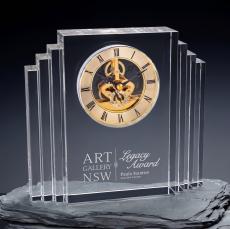 Boggs Clock - Gold - Crystal Clocks