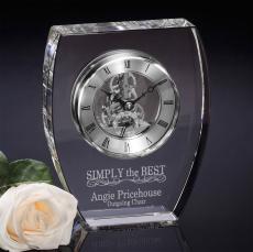 Singer Clock - Silver - Crystal Clocks