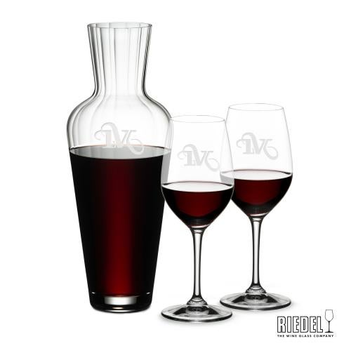 Custom Barware Glasses - Carafes - RIEDEL Mosel Decanter & Oenologue Wine Set