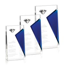 Alarcon Blue Crystal Trophy - Diamond Trophies