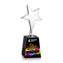 Spicer Chrome Star Full Color on Medium Crystal Black Metal Trophy