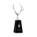 Maverick Eagle on Tall Crystal - Black