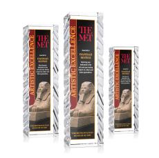 Arezzo Full Color Towers Crystal Trophy - Custom Trophies