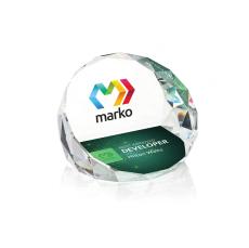 Patton Full Color Paperweight - Clear - Employee of the Month