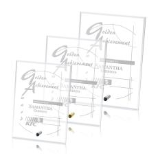 Manning Vertical Rectangle Crystal Trophy - Crystal Trophies