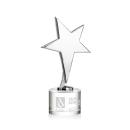 Spicer Chrome Star on Round Base - Clear