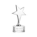 Spicer Chrome Star on Half Round Base - Clear