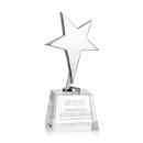 Spicer Chrome Star on Small Crystal Base - Clear
