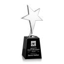 Spicer Chrome Star on Medium Crystal Base - Black