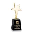 Spicer Gold Star on Medium Crystal Base - Black