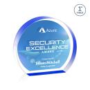 Ziegler Hemisphere Full Color Dillon Sided Blue Circle Acrylic Trophy