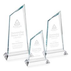Willard Clear Peaks Crystal Trophy - Custom Trophies