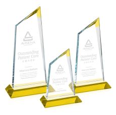 Willard Gold Peaks Crystal Trophy - Custom Trophies