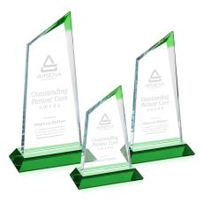 Willard Green Peaks Crystal Trophy - Custom Trophies