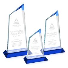 Willard Blue Peaks Crystal Trophy - Custom Trophies