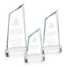 Willard on Alberton Base Clear Peaks Crystal Trophy - Custom Trophies